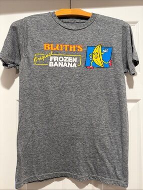 Unisex-Original Frozen Banana Graphic  T-Shirt - Gray